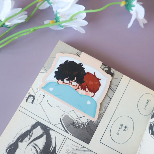 Manhwa Magnetic Bookmark- Cuddle Chibi Kawaii Fanart - Yaoi/BL Manga