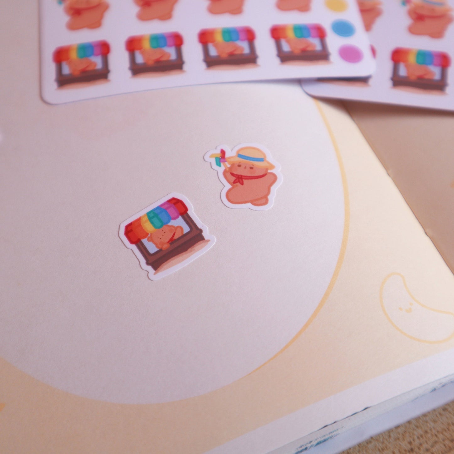 Pride Flag A Day At The Beach Planner Stickers - Matte/Glossy