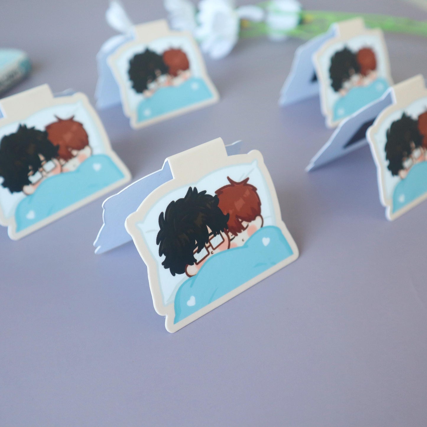 Manhwa Magnetic Bookmark- Cuddle Chibi Kawaii Fanart - Yaoi/BL Manga