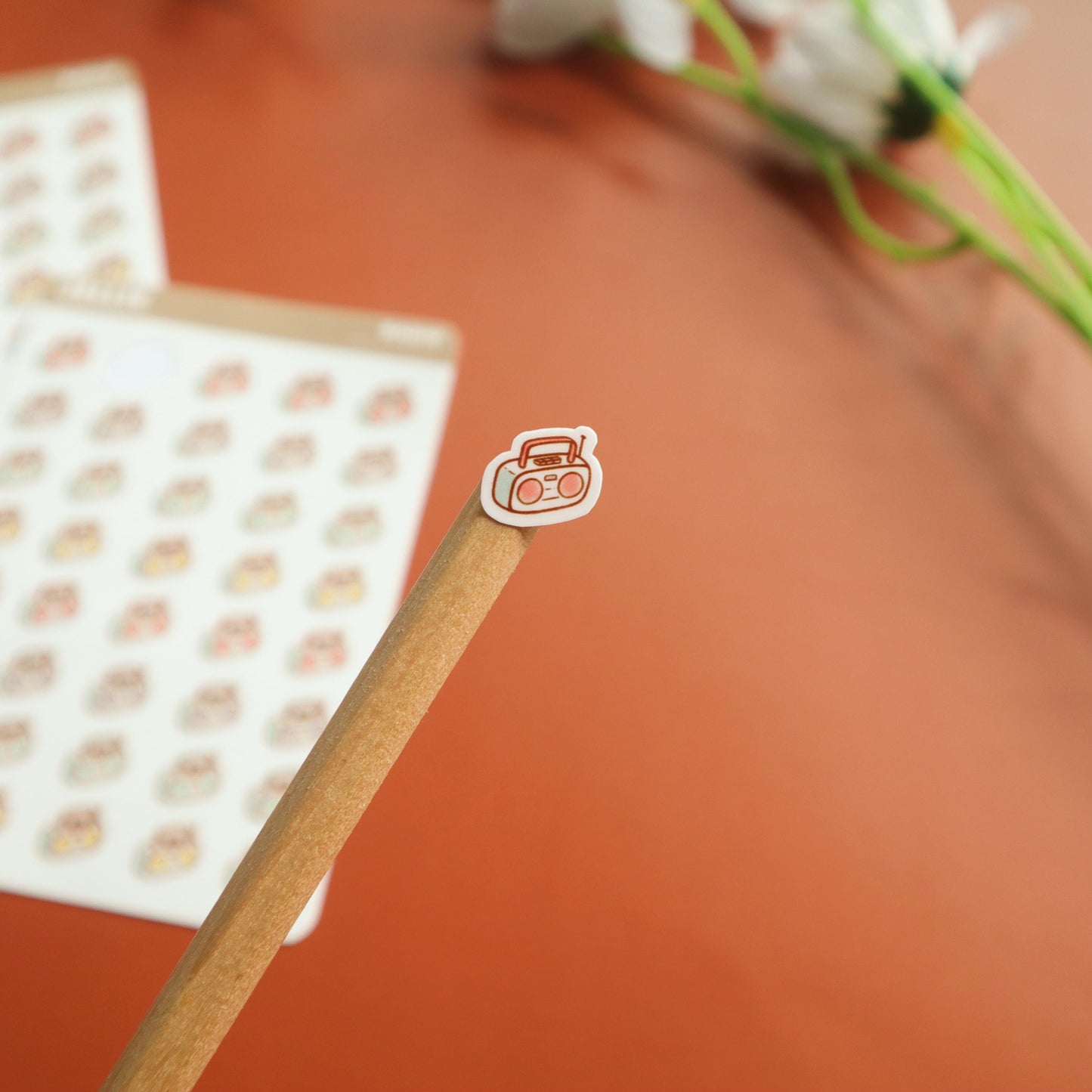Radio Isometric Planner Stickers - for Hobonichi/Kinbor Journals - Jellie's Music