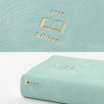 [PRE-ORDER] 2027 Midori Hibino A6 Diary - Pink/Camel/Blue-Green