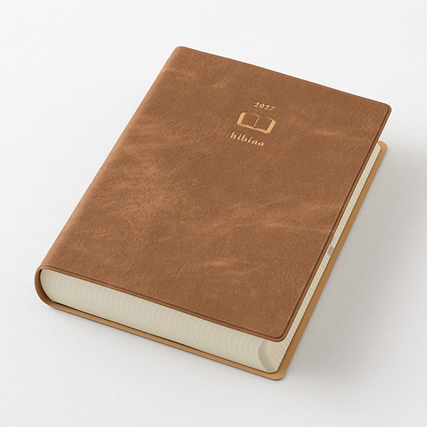 [PRE-ORDER] 2027 Midori Hibino A6 Diary - Pink/Camel/Blue-Green