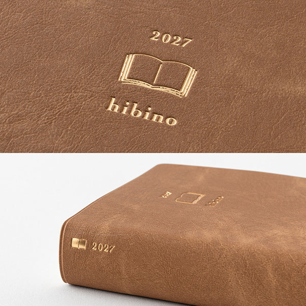 [PRE-ORDER] 2027 Midori Hibino A6 Diary - Pink/Camel/Blue-Green