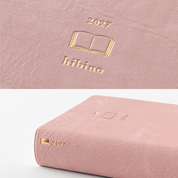 [PRE-ORDER] 2027 Midori Hibino A6 Diary - Pink/Camel/Blue-Green