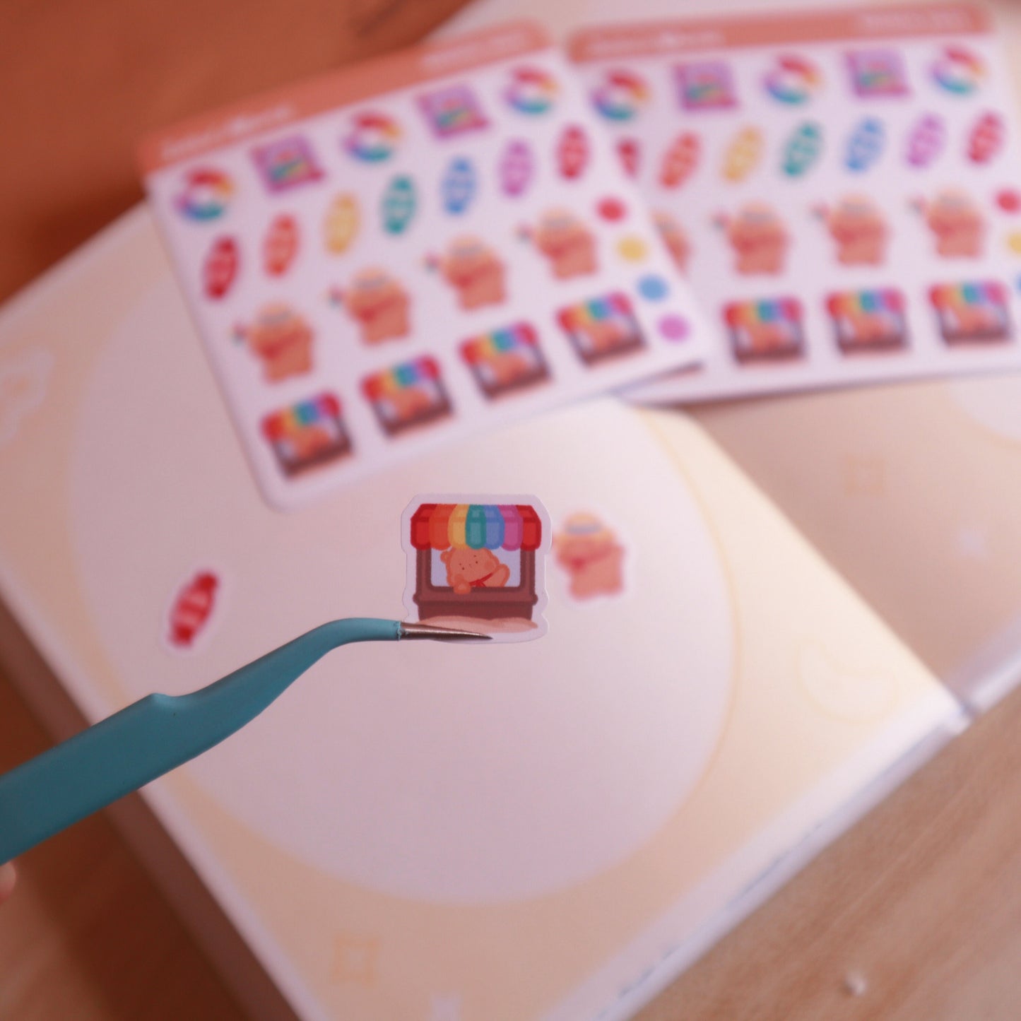 Pride Flag A Day At The Beach Planner Stickers - Matte/Glossy