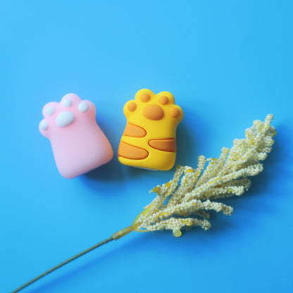 Kawaii Cat Paw Sharpener - Neko Pink/Yellow