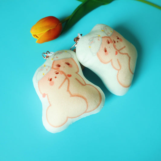 Chibi Penis Cute Plushie Keychain - Uke-chin Seme-chin