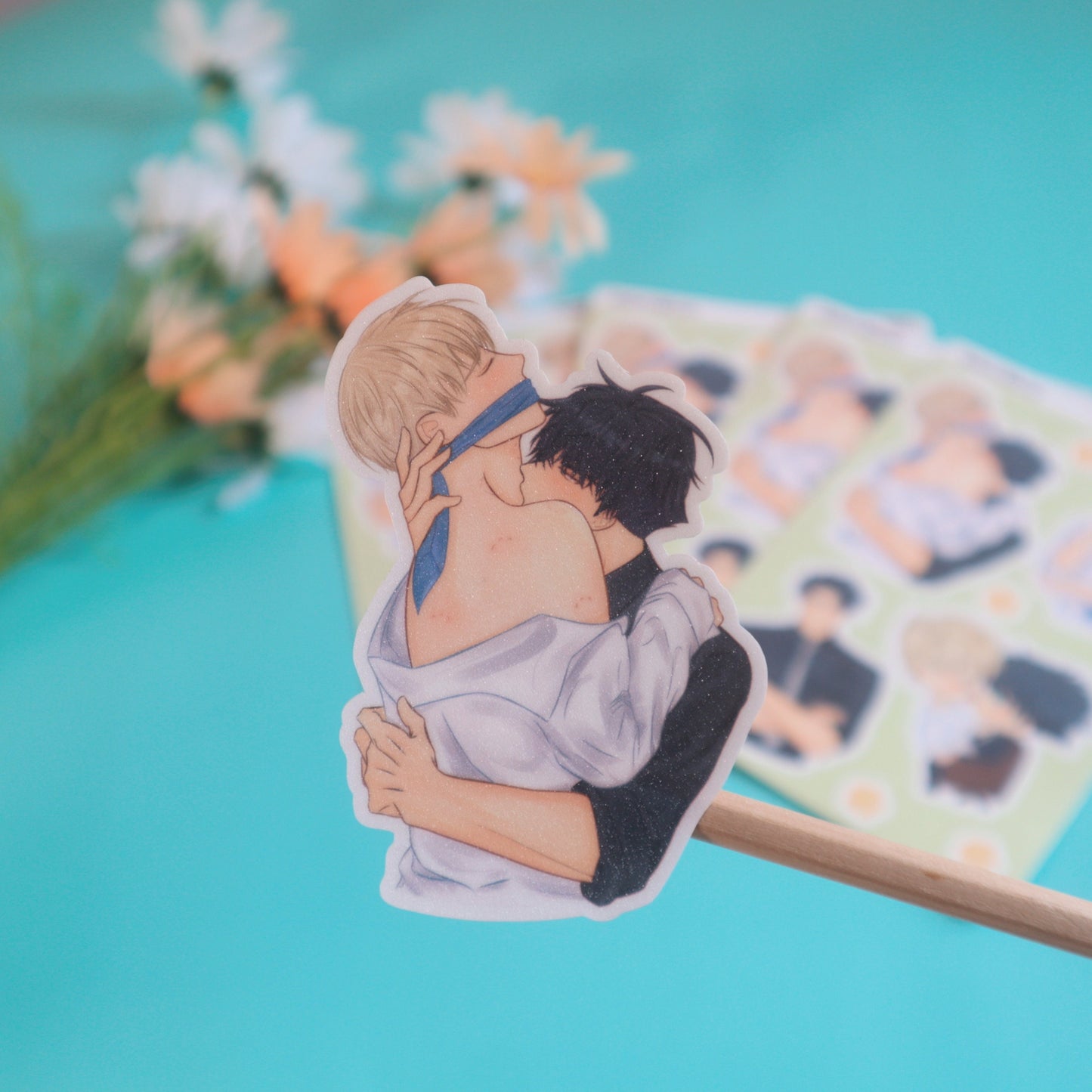 Love Jinx Office AU Fanart Sticker Sheet - Glitter/Glossy/Matte