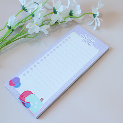 Things To Do Bisexual Notepad List - To-Do-List Magnetic Grocery List - Bisexual Flag Subtle Kawaii Spider, Nibbles