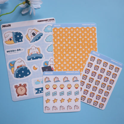 Sleep is for the Weak - Night Themed Sticker Sheet Set