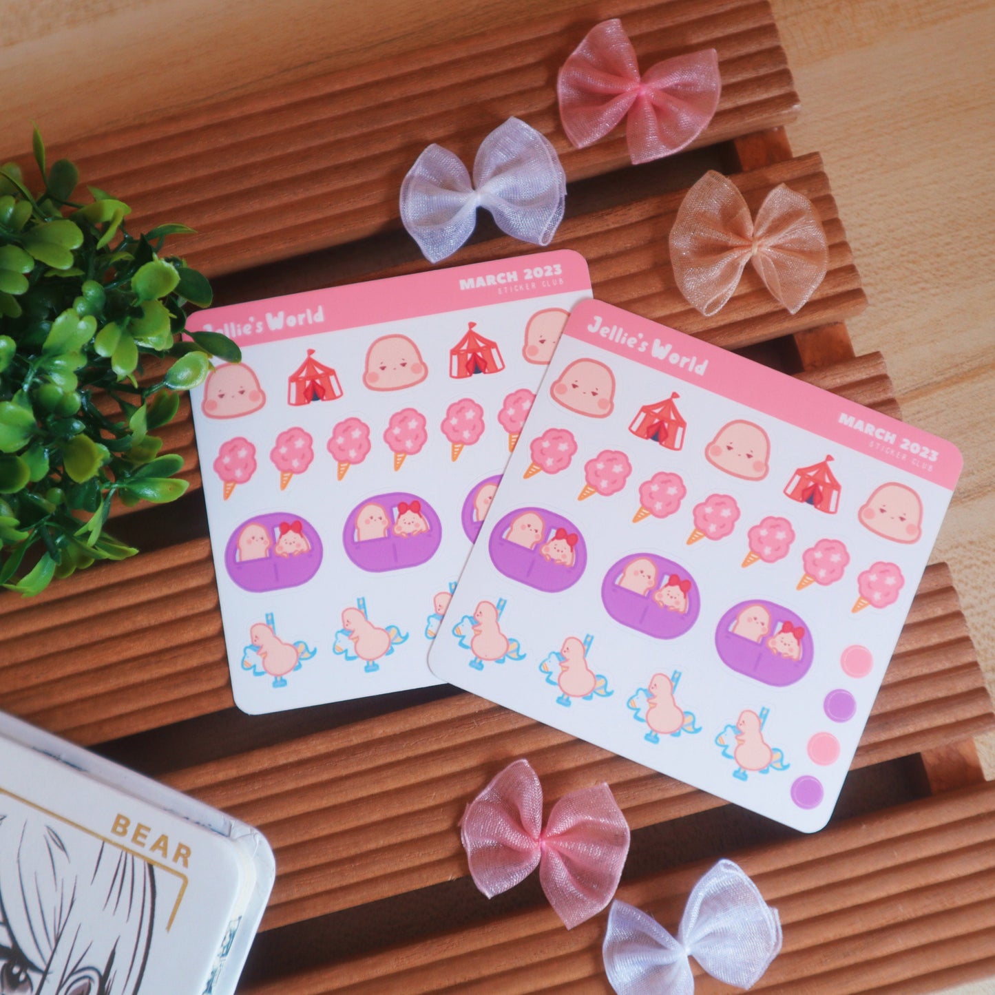 Uke-chin Seme-chin Funfair Planner Stickers - Matte/Glossy