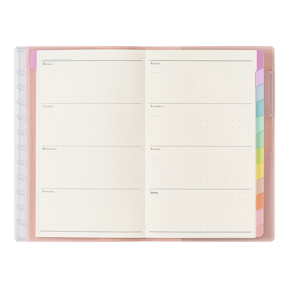Nolty (Noritsu) Pagem Undated Rainbow Planner - 5055, 5056, 5057, 5058
