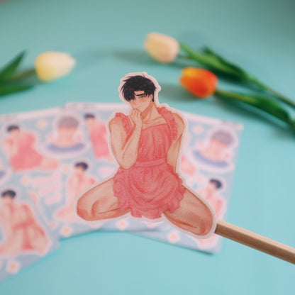 Make Me Bark Hadaka Apron AU Fanart Sticker Sheet - Glitter/Glossy/Matte