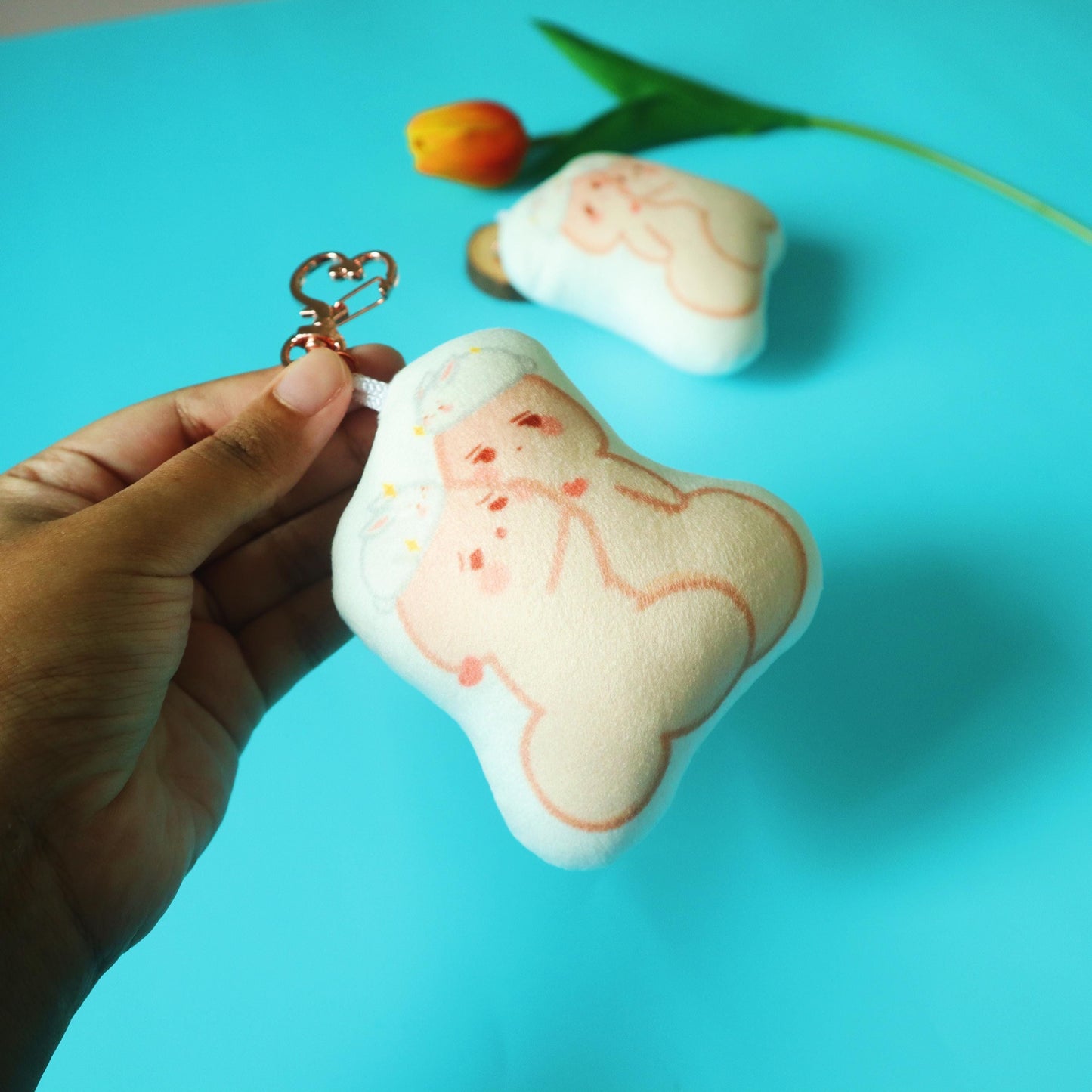 Chibi Penis Cute Plushie Keychain - Uke-chin Seme-chin
