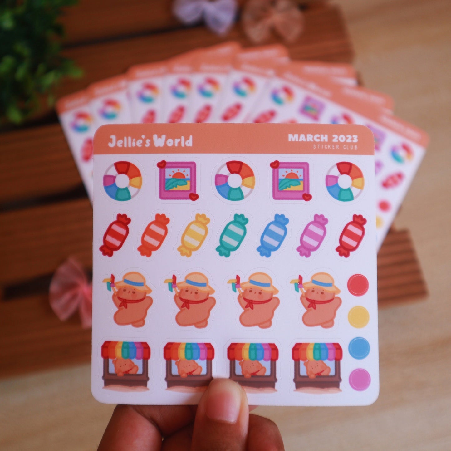 Pride Flag A Day At The Beach Planner Stickers - Matte/Glossy