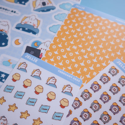 Sleep is for the Weak - Night Themed Sticker Sheet Set