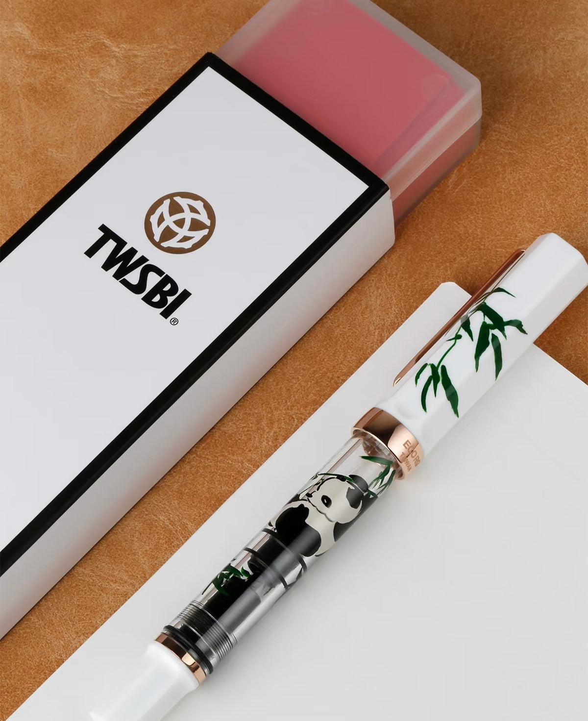 TWSBI ECO RG Panda Fountain Pen - White Rose Gold Limited Edition