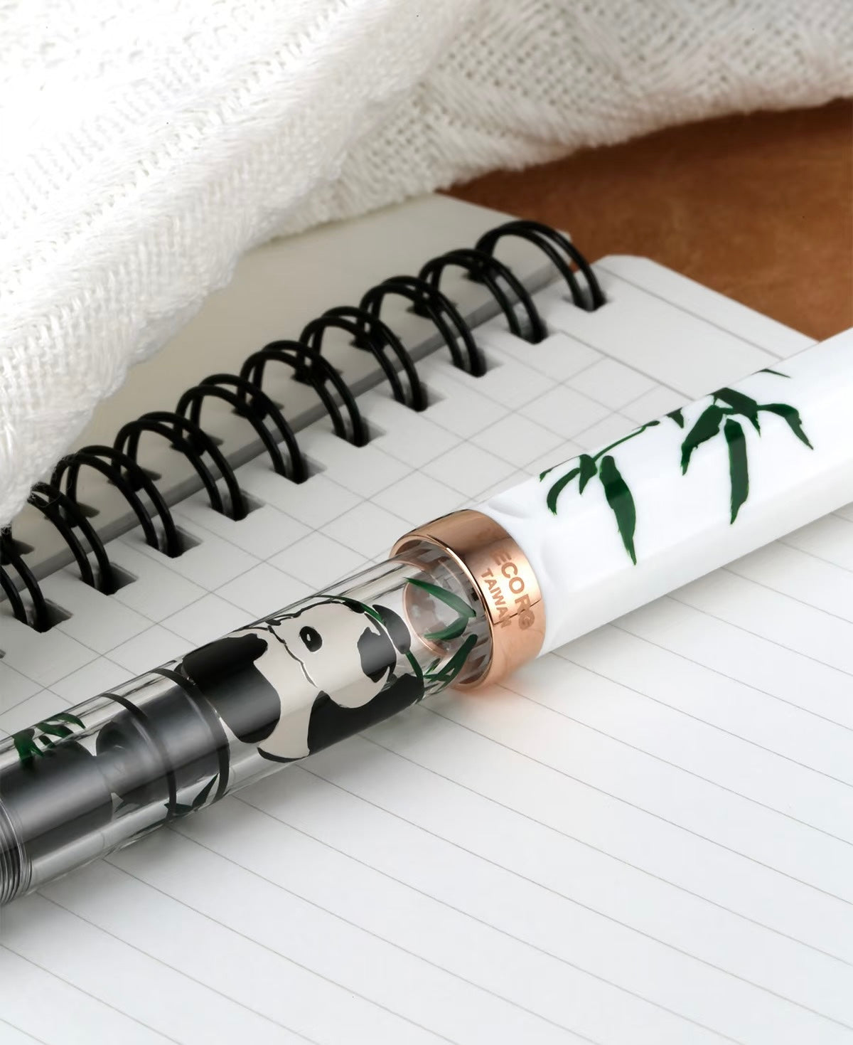 TWSBI ECO RG Panda Fountain Pen - White Rose Gold Limited Edition