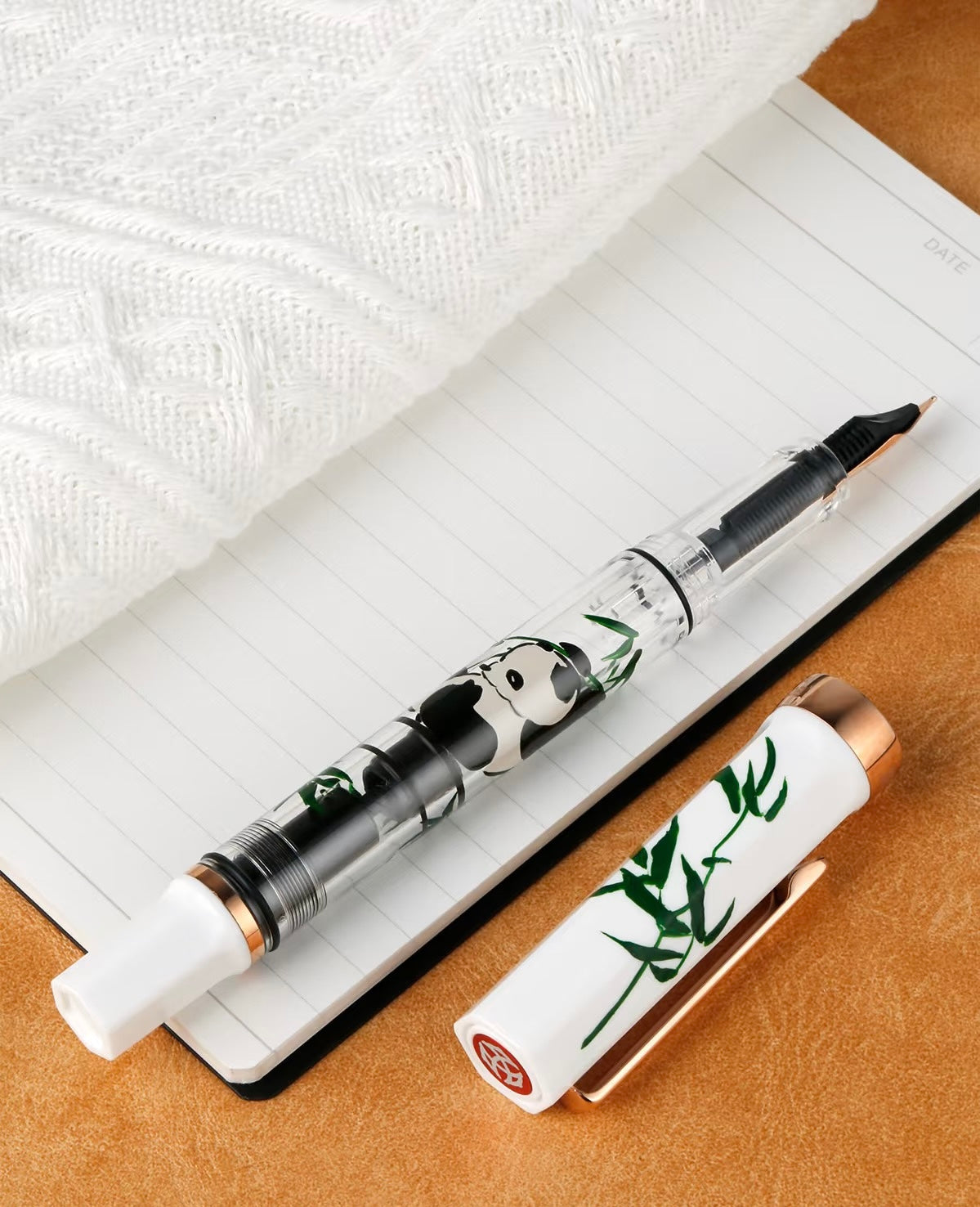 TWSBI ECO RG Panda Fountain Pen - White Rose Gold Limited Edition