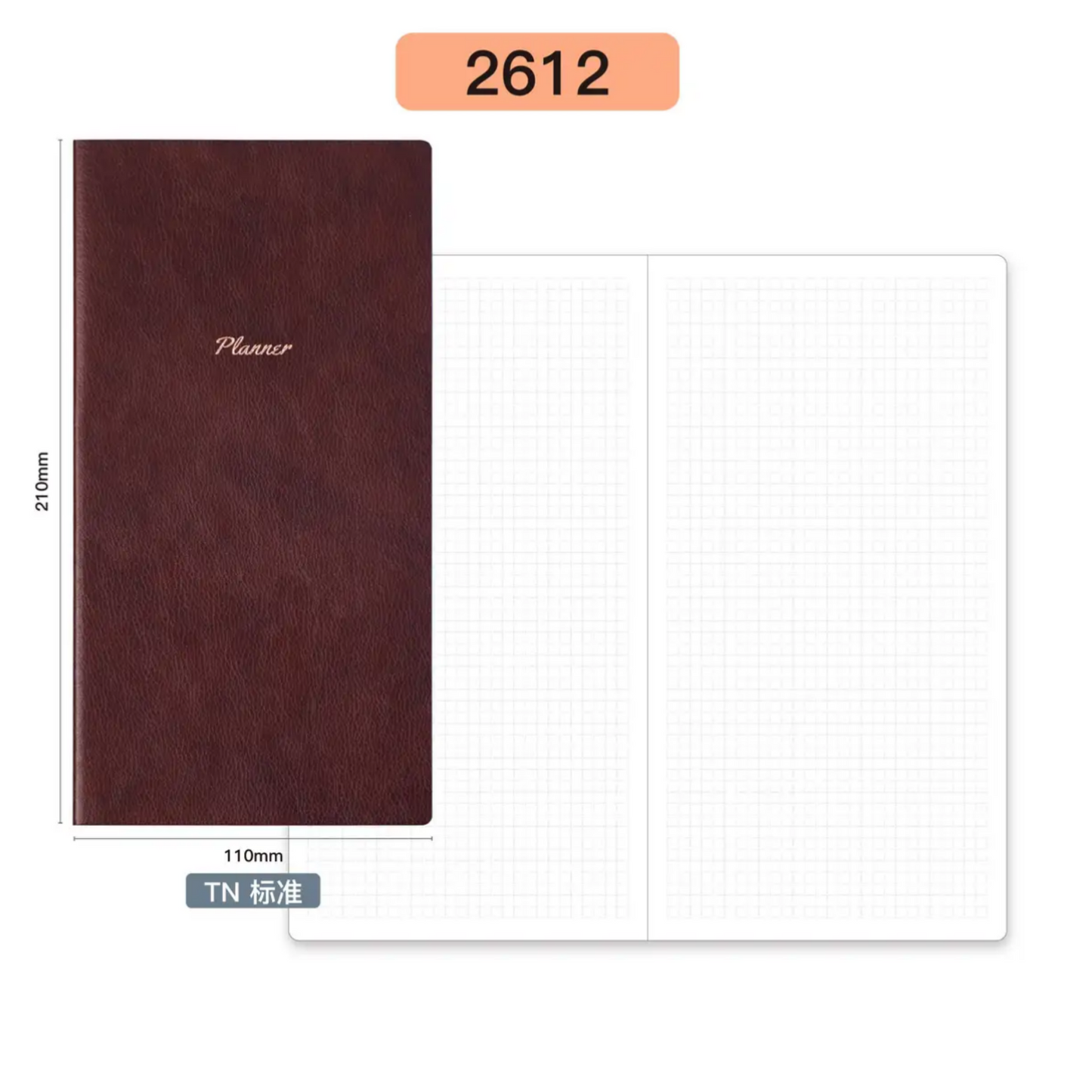 WriteMe TN Grid/Blank Notebook Refill - Koji Paper 52gsm