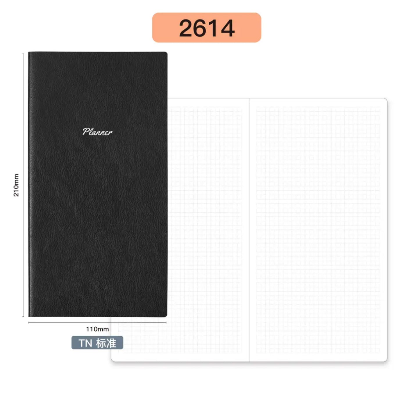 WriteMe TN Grid/Blank Notebook Refill - Koji Paper 52gsm