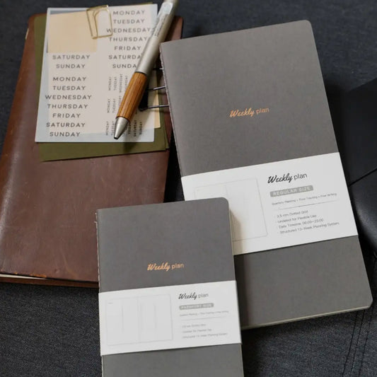 WriteMe TN Weekly Undated Planner Refill Set- Grid Koji Paper 52gsm