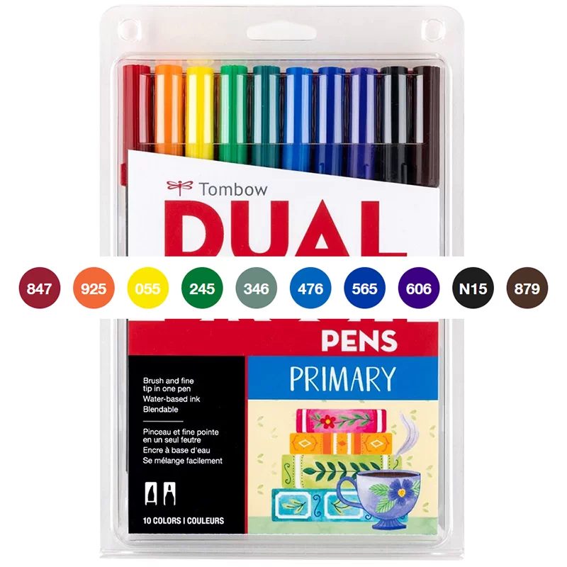 Tombow Dual Brush Pen Set (ABT) -10 Colors