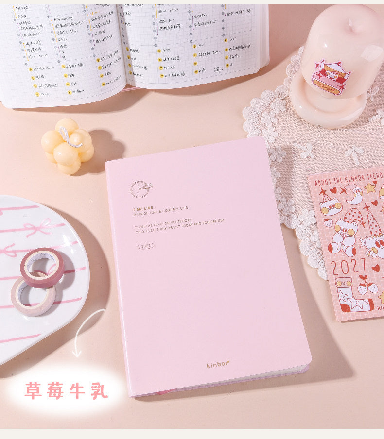 [PRE-ORDER ] 2027 KINBOR A5 Timeline Planner - 52g Bachuan Paper (Tomoe River Paper)