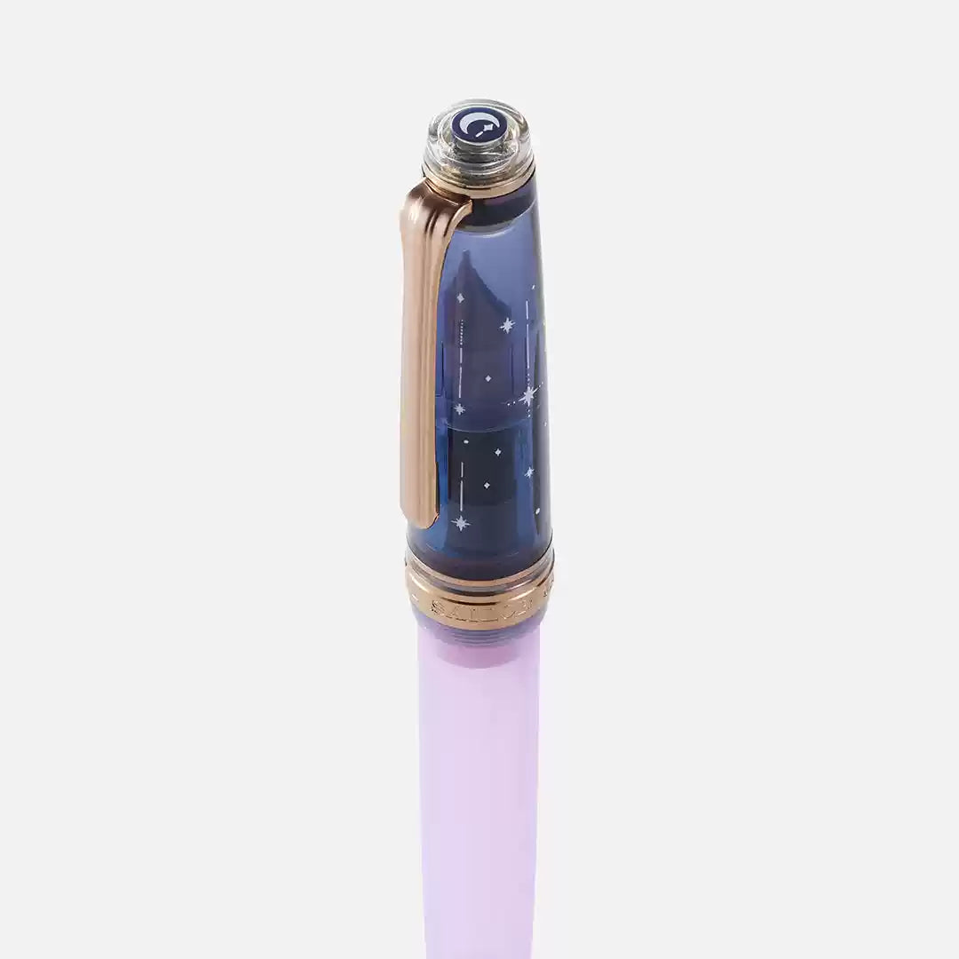 SAILOR X Ancora "Yumezora" 14k Gold/Steel Fountain Pen - Dream Night Limited Edition Set
