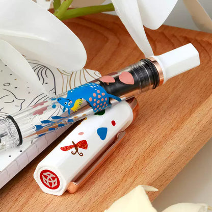 TWSBI ECO Rose Gold Horse Year - White Fountain Pen Limited Edition