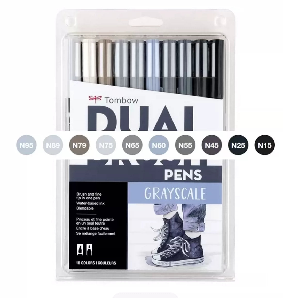 Tombow Dual Brush Pen Set (ABT) -10 Colors