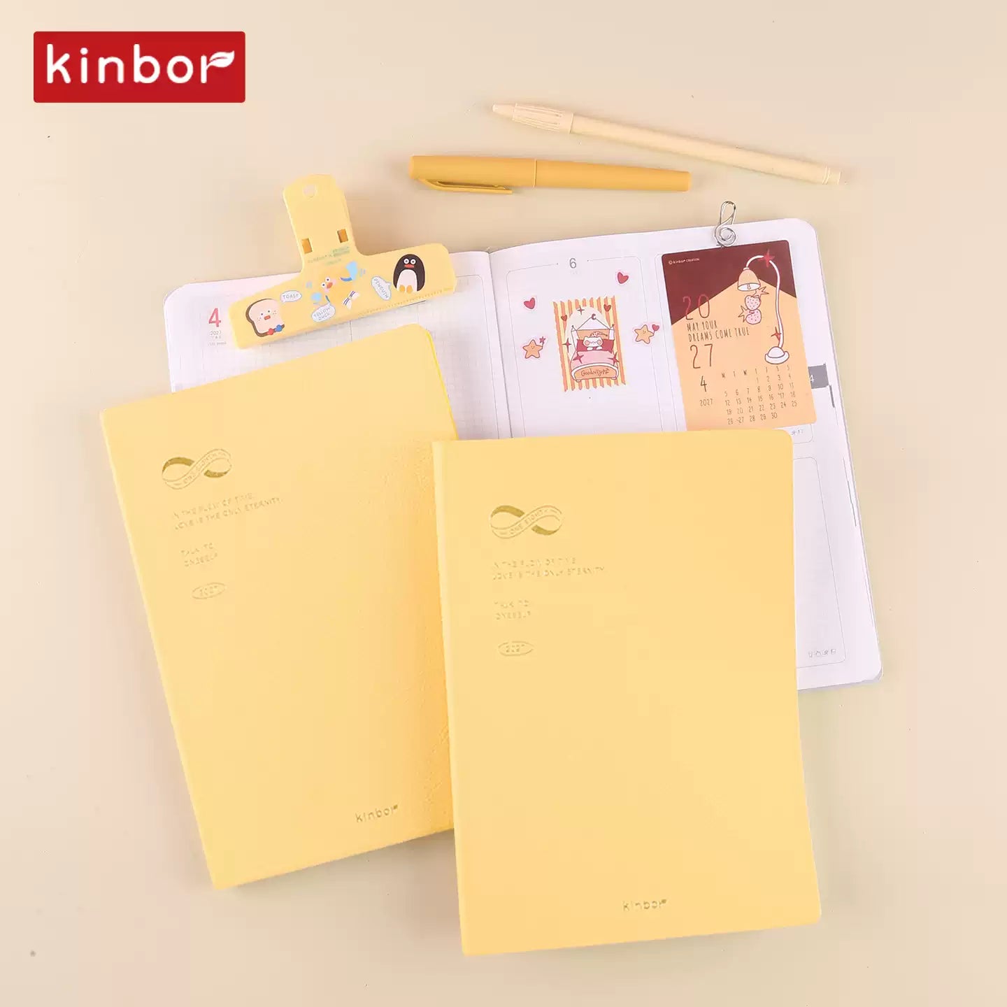 [PRE-ORDER ] 2027 KINBOR A5 Eight-Grid Planner - 52g Bachuan Paper (Tomoe River Paper)