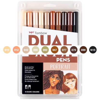 Tombow Dual Brush Pen Set (ABT) -10 Colors