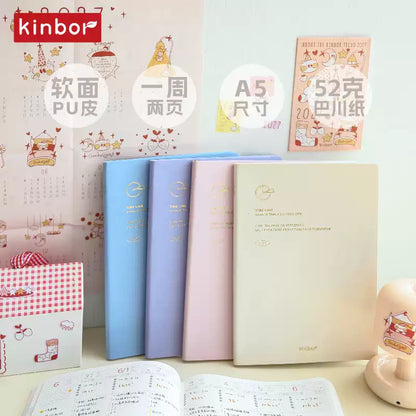 [PRE-ORDER ] 2027 KINBOR A5 Timeline Planner - 52g Bachuan Paper (Tomoe River Paper)
