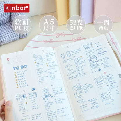 [PRE-ORDER ] 2027 KINBOR A5 Eight-Grid Planner - 52g Bachuan Paper (Tomoe River Paper)