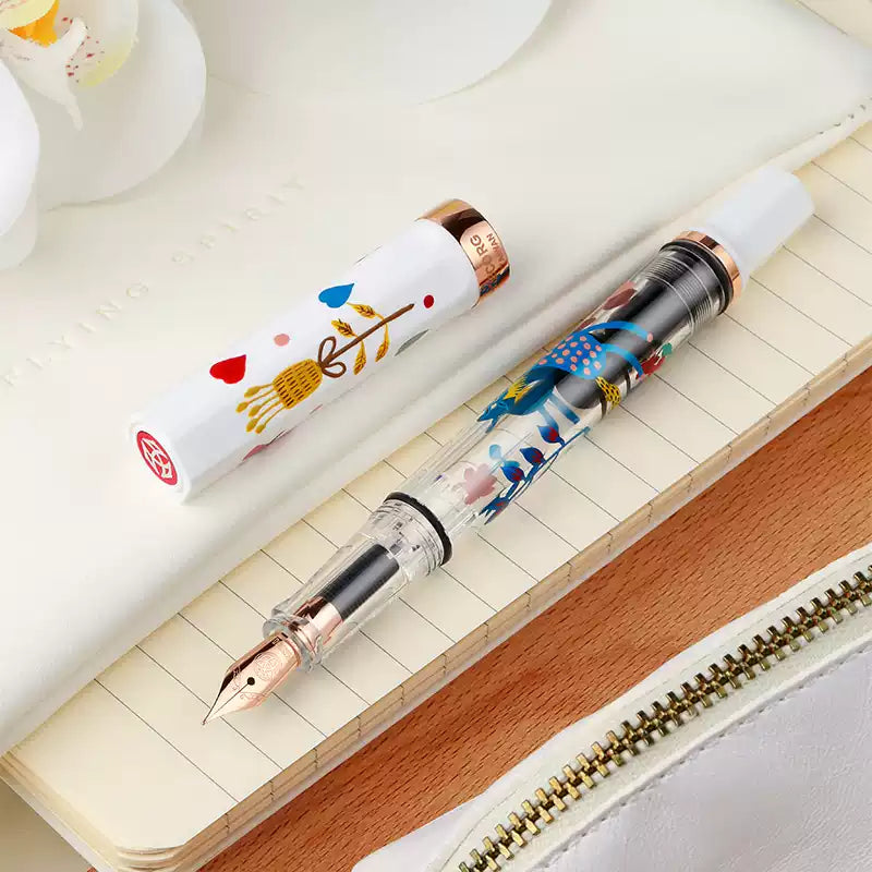 TWSBI ECO Rose Gold Horse Year - White Fountain Pen Limited Edition