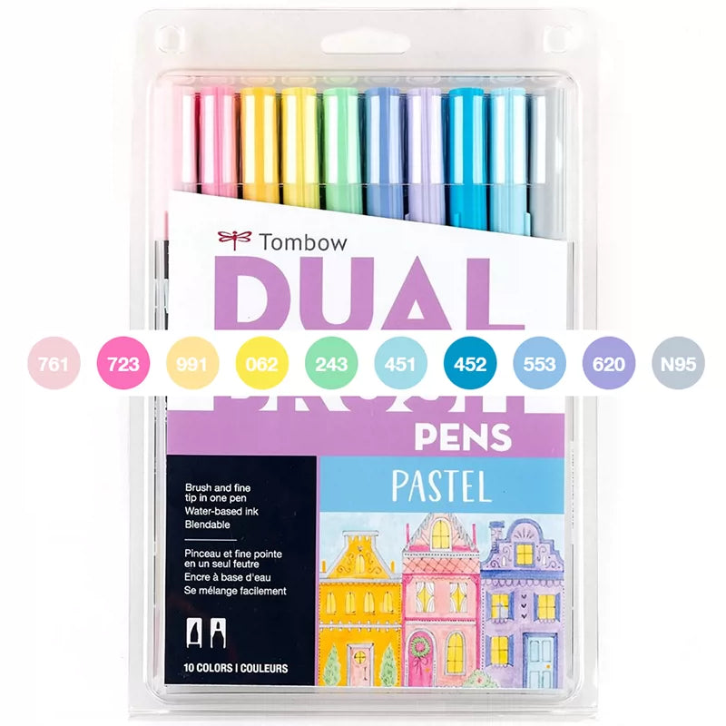 Tombow Dual Brush Pen Set (ABT) -10 Colors