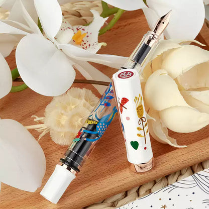 TWSBI ECO Rose Gold Horse Year - White Fountain Pen Limited Edition
