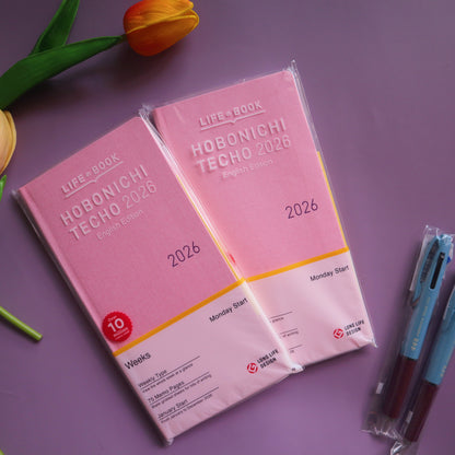 Hobonichi Weeks Colors 2026 - January/April Start- English/Japanese