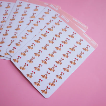 Happy Ellie-ntine's Day - Pink Valentine's Day Sticker Sheet Set