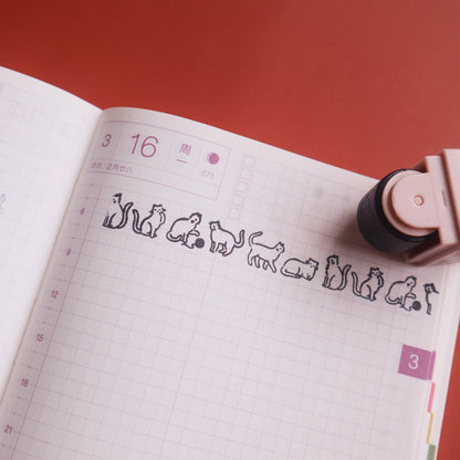 Coroline Roller Stamps for Journaling- Cats/Birds/Flowers/Galaxy/Ghosts/Stationery/Food/Home