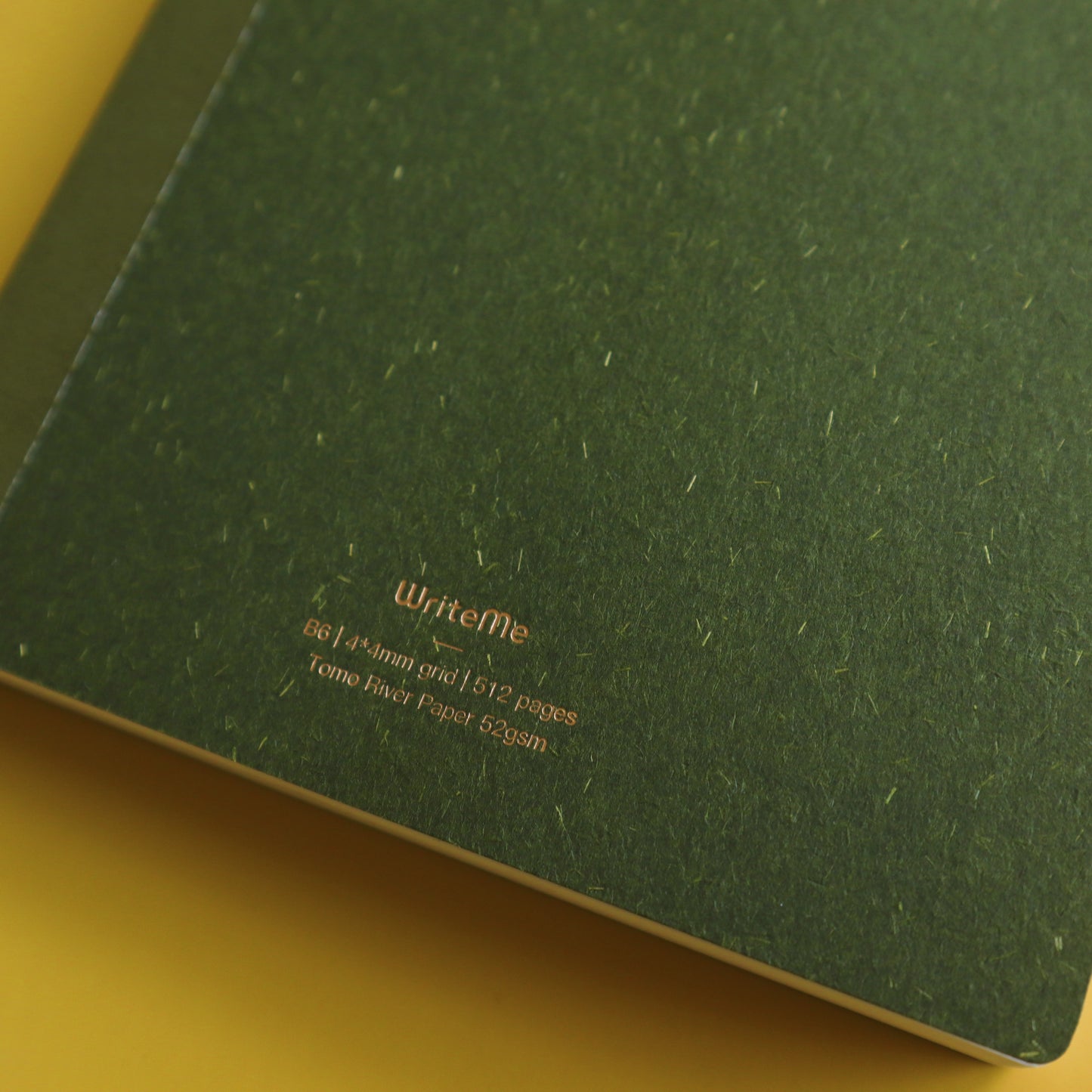 WriteMe A6/B6/TN Tomoe River Paper 52 gsm Grid Journal [UNDATED] - Green/Pink