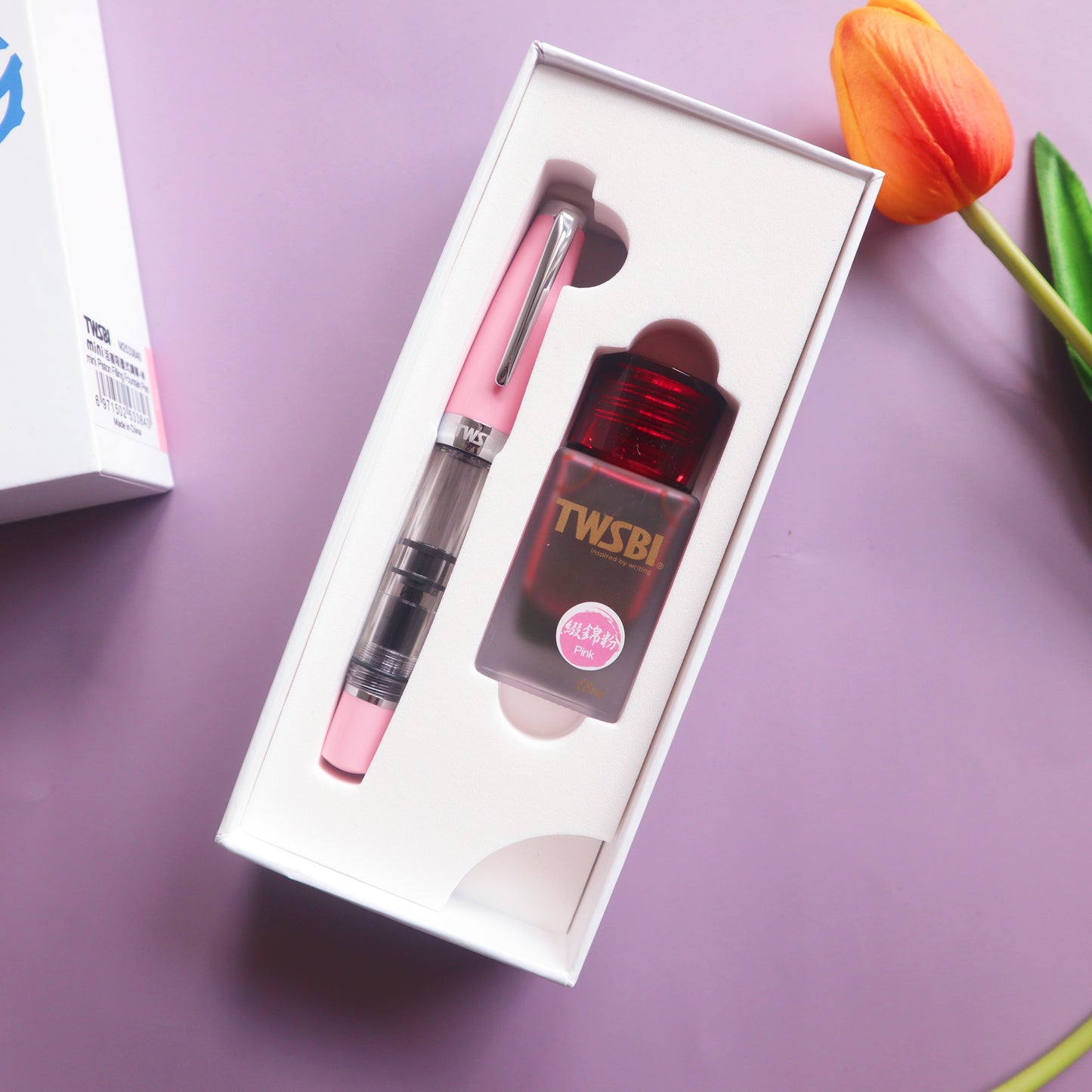 TWSBI Mini 580 Sakura Pink Fountain Pen & Ink Gift Set - Limited Edition-