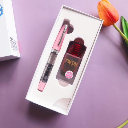 TWSBI Mini 580 Sakura Pink Fountain Pen & Ink Gift Set - Limited Edition-