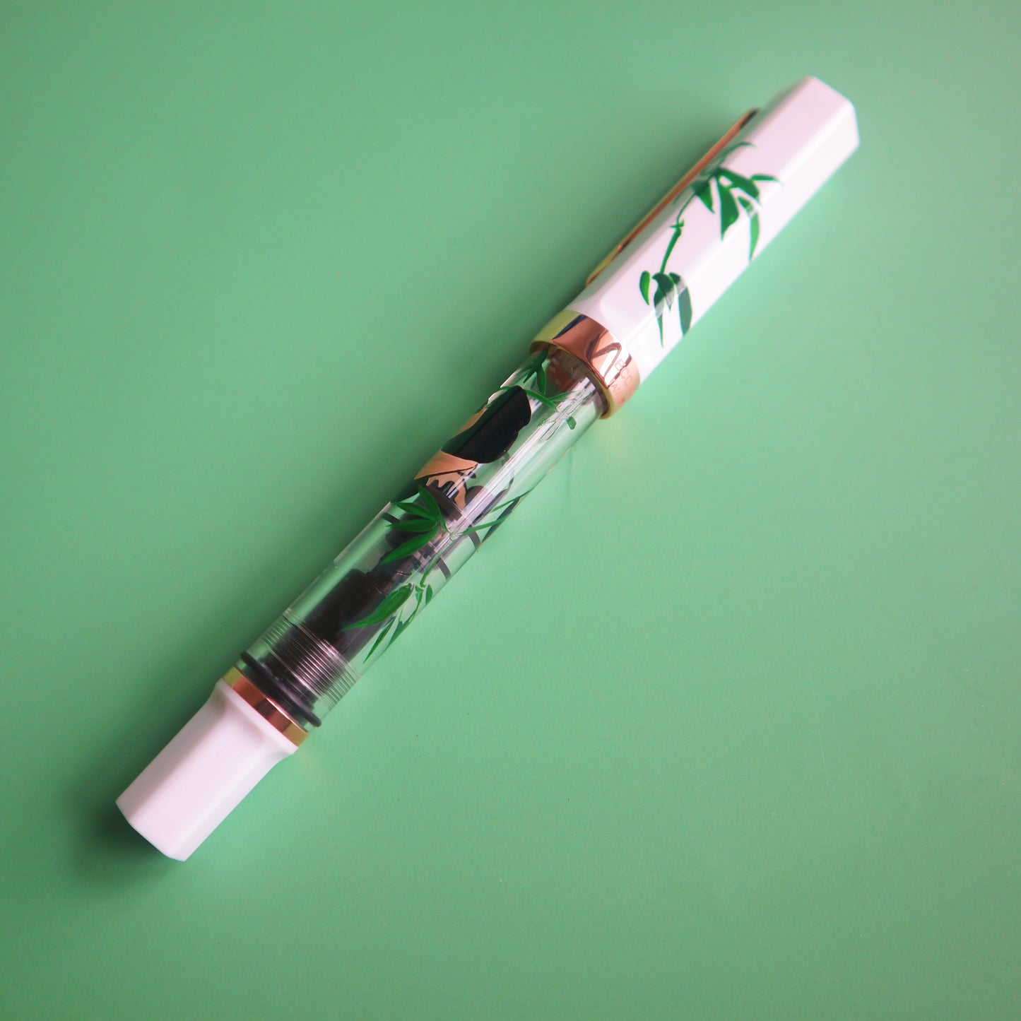 TWSBI ECO RG Panda Fountain Pen - White Rose Gold Limited Edition