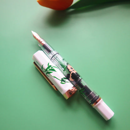 TWSBI ECO RG Panda Fountain Pen - White Rose Gold Limited Edition