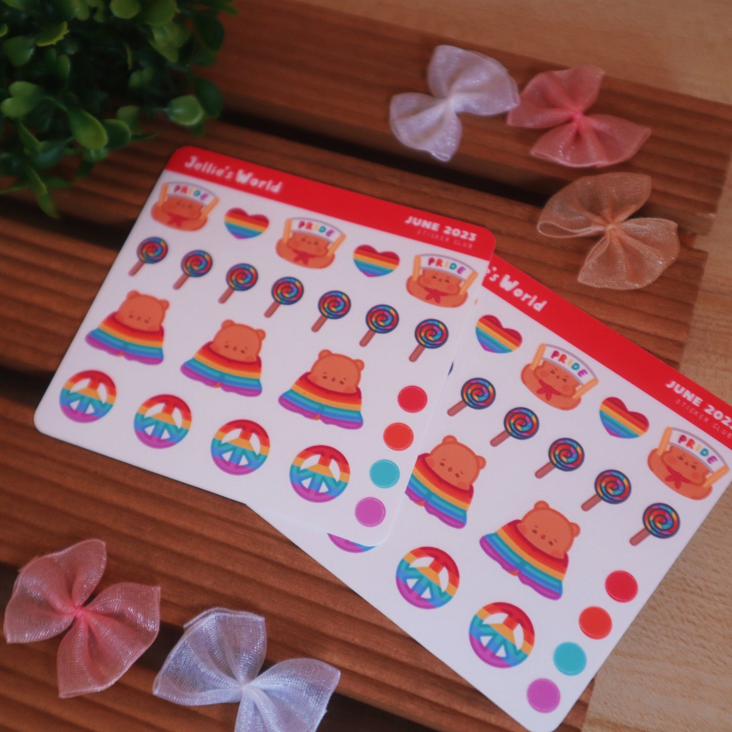 Pride Flag Pride Parade Planner Stickers - Matte/Glossy