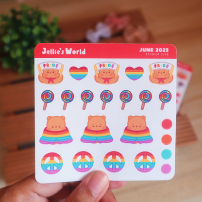 Pride Flag Pride Parade Planner Stickers - Matte/Glossy
