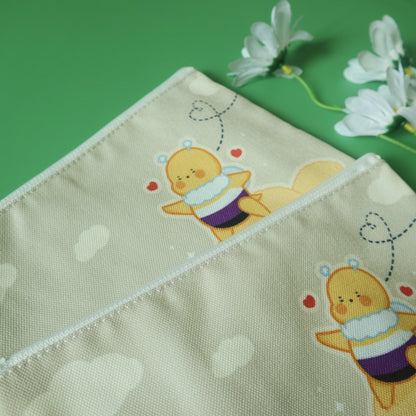 Non-Binary Flag Pencil Case - Subtle LGBT Enby Mascot