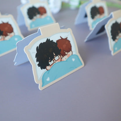 Manhwa Magnetic Bookmark-  Cuddle Chibi Kawaii Fanart - Yaoi/BL Manga